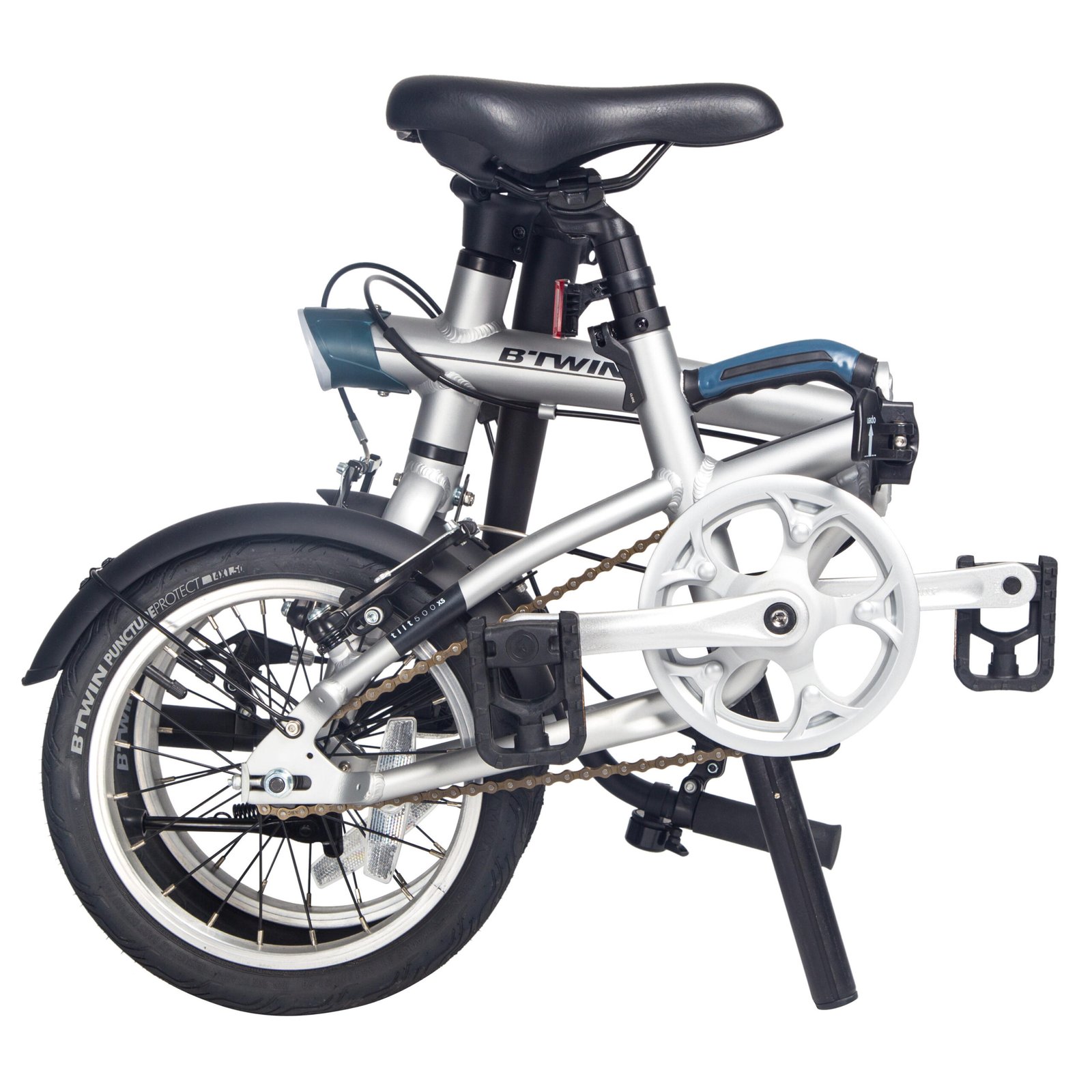BTWIN Folding Bike Tilt 500 XS 14 inch - Silver