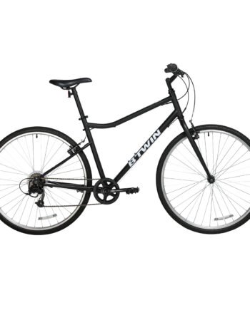 RIVERSIDE Hybrid Bike Riverside 100 6 speed V-Brake - Black
