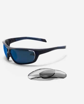 Cycling Glasses Perf 100 Pack Interchangeable CAT 0+3 Lenses - Blue