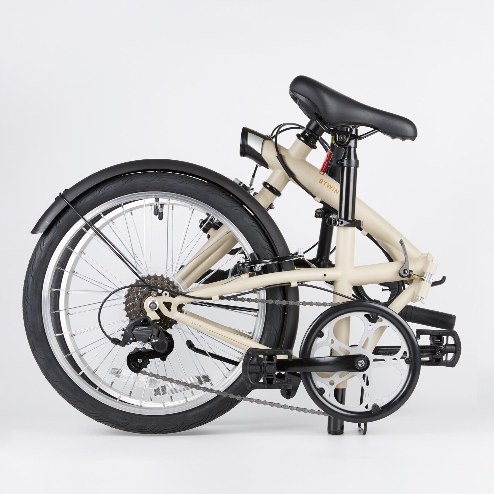 Folding Bike Tilt 120 ADJ 20 inch 6 speed - Beige
